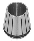 Heavy Duty 21 Millimeter Diameter Spring Collet Chuck For CNC Engraving Machine And Milling Lathe Made From Quenched Martensitic Steel workholding tool showcasing a detailed profile.