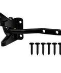 Heavy Duty Gate Hardware Kit With Self Locking Gate Latch 6 Inch T Strap Hinges And 10 Inch Gate Door Handle Pull Black