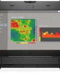 Latitude Rugged Extreme 7424 Laptop With A Bright 14 Inch Fhd Touchscreen showing thermographic display of heat levels.