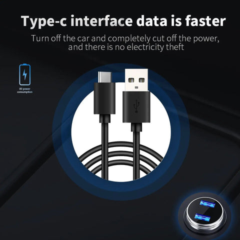 USB cable for General Motors HUD Head Up Display USB Powered GPS Speedometer Windshield Projector With Auto Brightness Sensor For All Vehicles