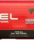 M12 Fuel Three Eighths Inch Drive High Speed Cordless Ratchet Bare Tool Only No Battery No Charger For Quick Torque packaging