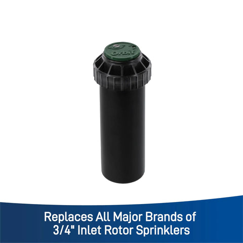 Voyager Screw-Top Gear-Drive Rotor Sprinkler Head For Efficient Yard Watering, adjustable arc, durable irrigation part