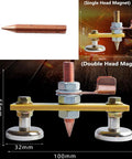 Six Pack Magnetic Welding Clamp Set with copper tail, single and double head clamps, heavy duty magnets for metal surfaces