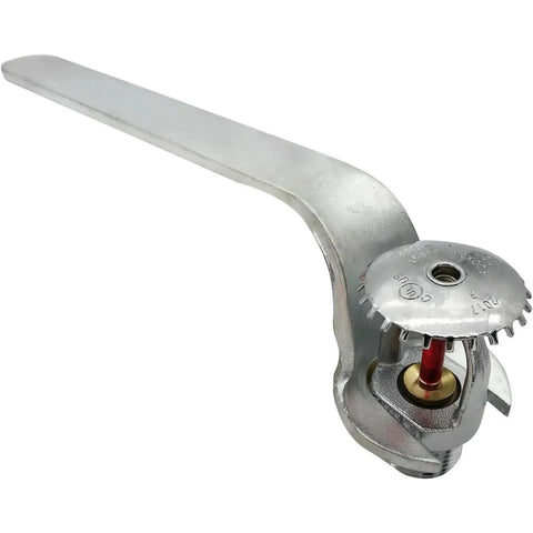 Top Shelf Pendent Fire Sprinkler Heads Six Pack Half Inch NPT Thread 68 Degree Celsius Auto Activation Fire Safety Gear Finished In Slick Chrome With Heavy Duty Mounting Wrench For Quick Building Drop In Install heavy duty mounting wrench detail