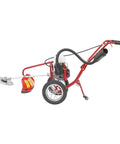 Side view of 63Cc 4Hp Gas Powered Tiller Cultivator 3 In 1 Hand Push Micro Cultivator For Lawns Gardens Farms Parks