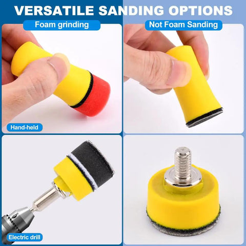 Pro Grade All In One 268 Piece 1 Inch Wet And Dry Sanding Kit with foam grinding and electric drill options.