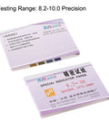 PH Test Strips 8.2 To 10.0 Indicator Paper Litmus Tester packaging detailing range and specifications