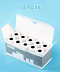 10 Roll Print Paper Refill For Kids Instant Camera That Fits Most Mini Photo Cameras, 4 x 2.2 Inch Thermal Paper, Each Roll Delivers About 60 Photos, Quick Easy Install, Great For On The Go Fun. box of 10 thermal paper rolls
