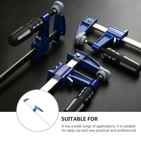 Professional Grade Eighteen Inch F Clamp Boasts A Smooth Quick Release Lever for secure grip on wood and steel.