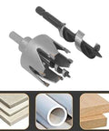 Heavy Duty Door Lock Installation Kit With 6 Blade Carbide Hole Saw For Wood And Metal Includes Auger Bit To Cut Precise Deadbolt Holes In Minutes No Splintering Or Slipping Guaranteed Pro Results. 54mm hole saw and auger bit for wood and metal
