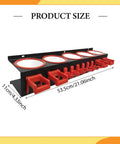 Heavy Duty Galvanized Spray Bottle Wall Mount Rack With Triple Hanging Hooks For Garage Car Wash Cleanup And Shop Storage To Keep Your Gear Sorted And Your Setup On Point, dimensions labeled.
