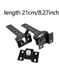 Two-Piece Heavy Duty Stainless Steel Car Canopy Awning Bracket Mounting Clamps With Quick Install Fasteners displayed