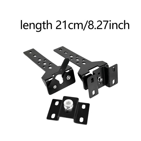 Two-Piece Heavy Duty Stainless Steel Car Canopy Awning Bracket Mounting Clamps With Quick Install Fasteners displayed