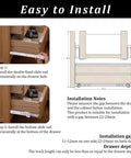 Easy installation guide for Heavy Duty Bottom Mount Drawer Slides For Furniture with measurement details and installation steps.
