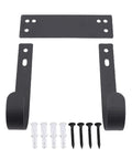 Wall Mount Ironing Board Hanger Kit Carbon Steel Holder For T Shaped And Y Shaped Legs With Two Hooks And Hardware Fits Laundry Rooms