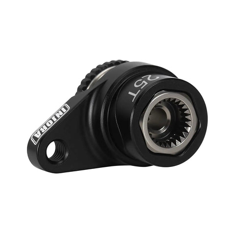 25T Aluminum Servo Saver Set Replacement For Off Road RC Cars, CNC Machined Lightweight Aluminum, close-up view, durable upgrade.