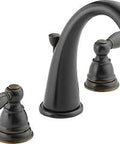 Claymore Widespread Bathroom Faucet In Oil Rubbed Bronze For 3 Hole Sinks With Drain Assembly Included, WaterSense Labeled, Easy Install