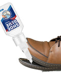 Clear Shoe Glue Sole Repair Kit For Boots And Sneakers, Pro Grade Heavy Duty Waterproof Adhesive With Microtips in use on boot