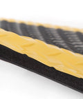 Close-up of Built Tough Heavy Duty Anti Fatigue Standing Mat 3 Ft By 7 Ft With Diamond Plate Texture, showing memory foam layers.