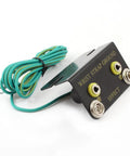 L Shaped Anti Static Socket Ring Ground Connector With 5 Point 5 Foot Green Terminal Cable For ESD Wrist Strap Grounding At Workstations