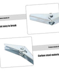 Close-up of Petal Expansion Screws Set M5x60mm for Hollow Walls, silver metal toggle bolts with wall anchors.