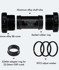 Ceramic Bearing Bottom Bracket 68-73mm BSA English Threaded 22mm 24mm GXP Spindle For MTB And Road Bikes components display.
