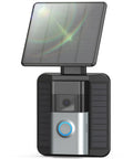 Solar Charger For Ring Video Doorbell 3 3 Plus 4 And Battery Doorbell Plus Waterproof Solar Panel with mount on doorbell outdoors