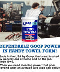 Go To Heavy Duty Cleaning Wipes For Tough Multi Surface Jobs Extra Large 10x12 Inch Towels That Take On Grease Grime Paint Tar Like A Pro Safe On Tools Machinery And Painted Surfaces 90 Count displayed in workshop setting