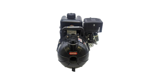 Front view of SE2UL E950 Self Priming Water Transfer Pump With 2 Inch Inlet And Outlet, XR Pro OHV 208 CC Engine, glass reinforced case.