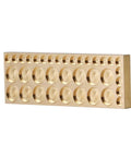 Heavy-Duty Pure Copper 36 Compartment Organizer, 70x19.5x5MM, for tiny watch screws and clock parts, durable design.