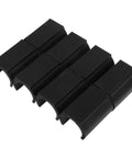 U Shaped Floor Glides For Hardwood Floors 48 Pack Chair Leg Caps With No Slip Ribbed Surface Snap On Open U Slot Design