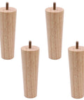Set of 4 wooden legs from the 6 Inch Replacement Wood Furniture Legs Set Of 4 For Sofa Couch Table Cabinet Dresser Chair And Ottoman Mid Century Style Sturdy Hardwood Diy Repair And Home Makeovers.