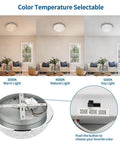 LED Ceiling Light Fixture Flush Mount With Crystal Dome Modern Chandelier Vibe Ceiling Light 3000K 4000K 5000K Selectable