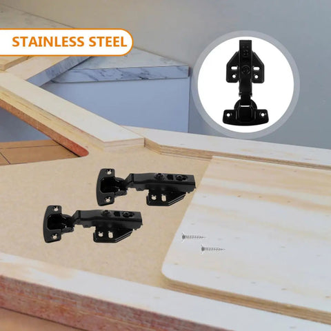 Full Overlay Concealed Cabinet Door Hinges With Soft Close Damping Stainless Steel Self Closing Hinges for kitchen installation