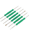 Six Piece Pro Grade Solder Helper Tool Set For Electronics Repair With Double Sided Hardened Tips Aluminum Alloy and ABS Build