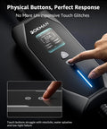 Rapid Home Electric Charging Station For Swift Garage Top Offs Boasting A Solid Thirty Two Amp Output with physical buttons.