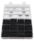 This Awesome 650 Piece Heat Shrink Tubing Kit With 2 To 1 Ratio Delivers Super Secure Wire Wraps That Stick Tight And Won't Slip Even In Hot Or Cold Temps Plus The Massive Assortment Covers All Your Electrical Projects No Matter How Big Or Small They. 650-piece black heat shrink tubing kit in assorted sizes, 45mm lengths, for wire insulation and cable repair.