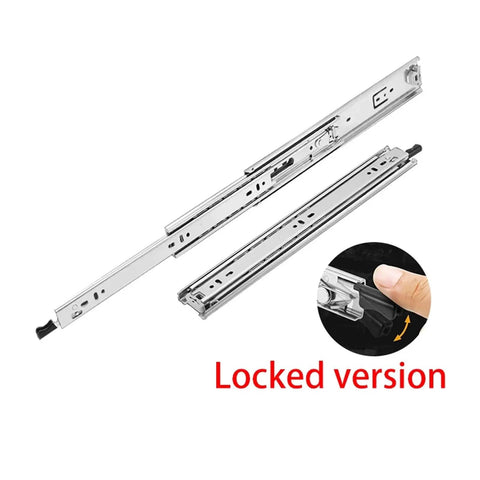 Beefy Locking Drawer Slides With Smooth Glide And Quiet Operation, Heavy Duty 1 Pair for locked drawer release