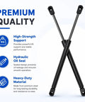 14 Inch Gas Lift Supports For Truck Camper 24 Lb (107N) Heavy Duty Gas Struts With 10mm Ball Studs 2 Pack Easy Install