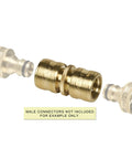 Easy Connect Double Female Quick Connector Locking For Garden Hose Repair And Splice Fits Easy Connect Male Barbs And Connectors.
