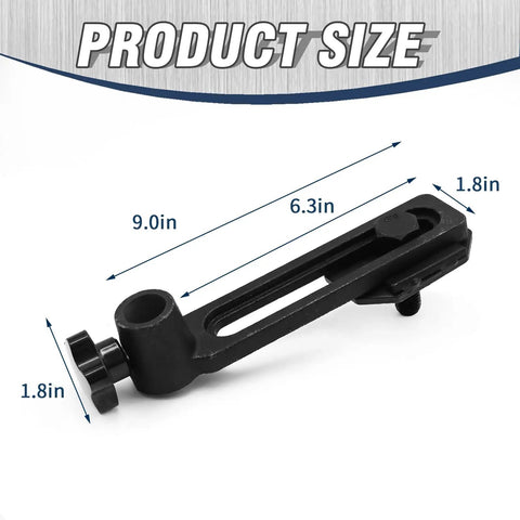 Cast Iron Lathe Tool Holder Base With 25mm Hole Diameter For Woodworking And Turning Projects, 9in x 6.3in x 1.8in dimensions