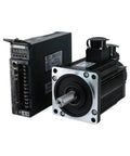 Two-item servo motor and driver, model 110ST-M04030, black aluminum with brake