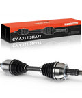 Premium Grade Front Left Driver Side CV Axle Shaft Assembly Hella Tough CV Joint For Chevy Impala Buick LaCrosse Cadillac XTS displayed with packaging.