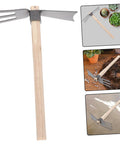 Dual Head Cultivator Garden Hoe For Lightweight Outdoor Yard Work Portable Sturdy Metal Garden Tool Weeding Tilling And Plant Care