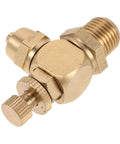 Air Regulator Valve For Precise Flow Control Up To 8mm Push In Tube Fitting Brass With One Quarter Inch Npt Male Thread Ideal For Automotive Door Pump And Pneumatic Systems, brass fitting