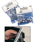 Kickass Equipment Rack Mount Hardware Kit Featuring Twelve Nut Retainer Clips And Heavy Duty Screws for studio gear installation.