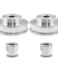 Heavy Duty Two Piece GT2 Synchronous Timing Pulley Set With 20 Tooth And 60 Tooth Aluminum Pulleys 8mm Bore 200mm Belt Length 6mm Wide
