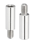 2 Pcs M8x35mm And 12mm Stainless Steel Standoff Extension Posts With Male To Female Thread Adapters, Spacer Kit for PCB Projects