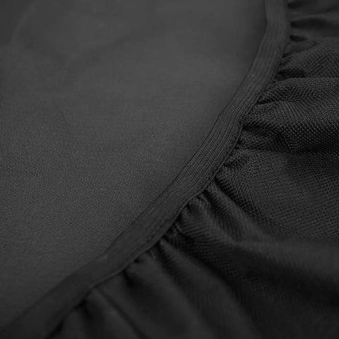 Close-up of black Heavy Duty 600D Pizza Oven Cover For Ooni Koda 16 Gas Oven, Portable Outdoor Waterproof Protection material