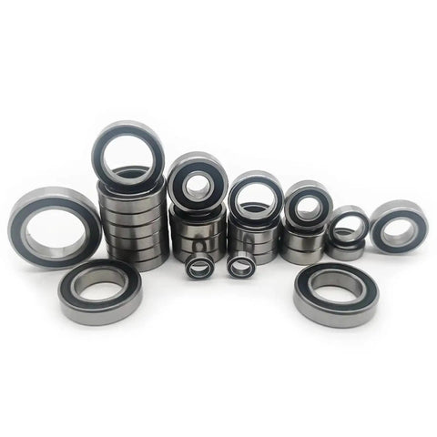 RC Flange Bearing Kit For Maxx And Slash Short Course Trucks, 26 pcs chrome steel ball bearings, black rubber sealed